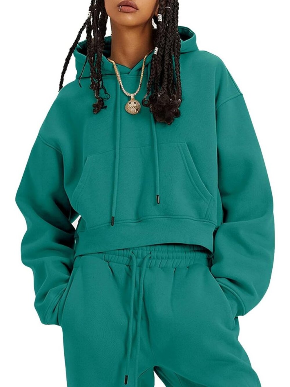 Cozy Women's Fleece Jogger Set - 2 Piece Lounge Outfit for Comfort & Style